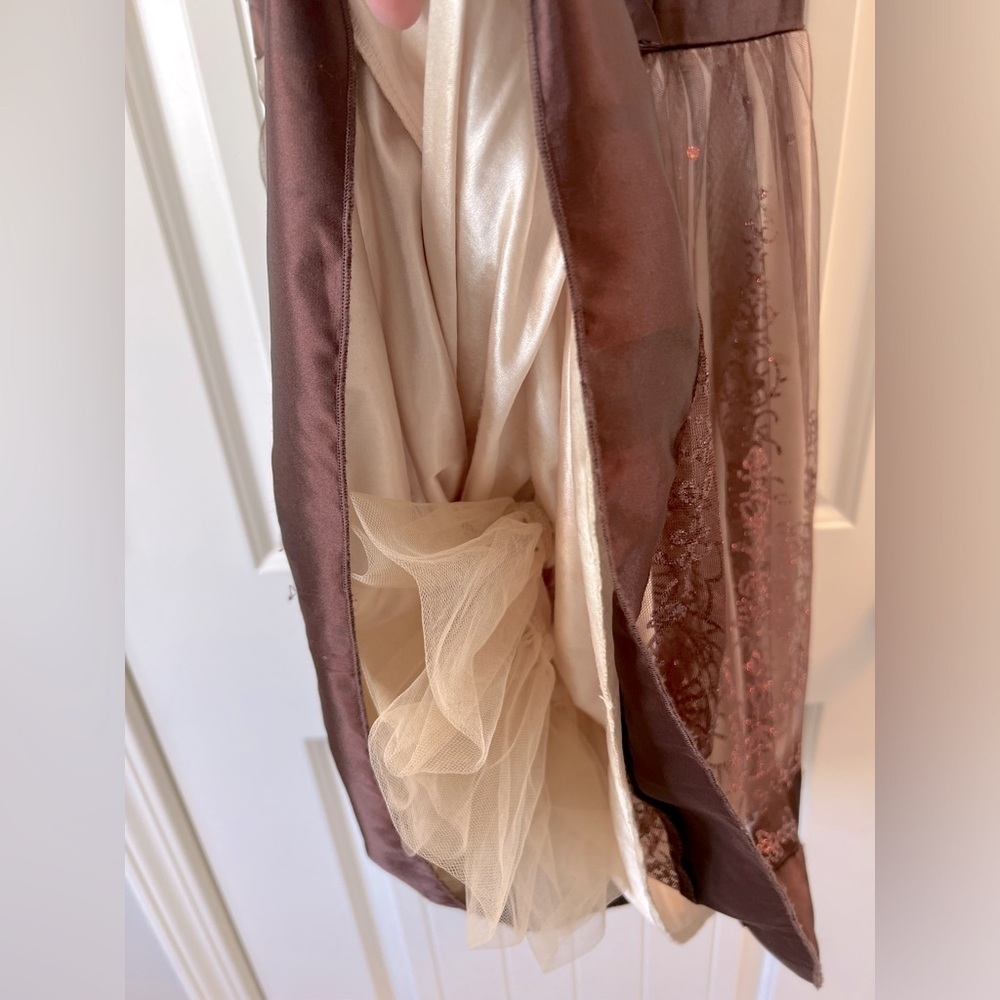 My Michelle Brown Formal Dress Size 12 - Picture 5 of 10